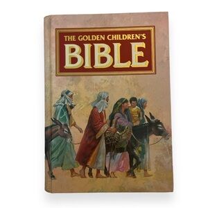 The Golden Childrens Bible Old New Testament Colorful‎ Pictures Hardcover Book